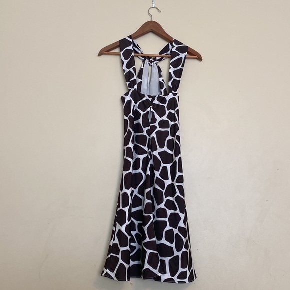 Like NEW Banana Republic SILK Halter Dress Size 2 - Picture 9 of 13